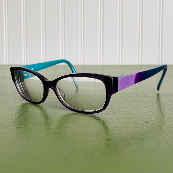 Vivid Eyewear #4027 Prescription Frames in Purple & Teal - Picture 2 of 9